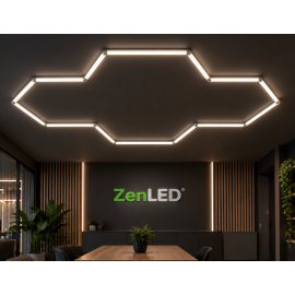 Iluminat LED HoneyComb hexagoane tavan/perete 240x170cm 110W ZenLED