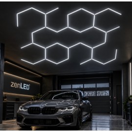 Iluminat LED HoneyComb hexagoane tavan/perete 2026 NEW 340x240cm ZenLED