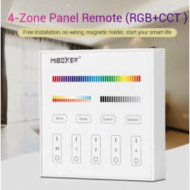 Telecomanda RGBW 4 zone MiBoxer Radio de perete Alba