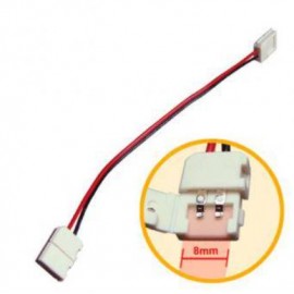 Conector alimentare 2 capete banda LED 8mm