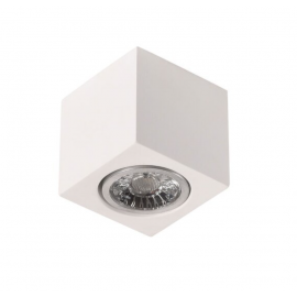 Spot LED patrat Gyps soclu Gu10